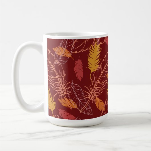 Fall Feathers Coffee Mug Kaffeetasse (Links)
