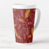 Fall Feathers Latte Mug Milchtasse (Rechte Ecke)