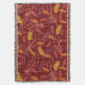 Fall Feathers Throw Decke (Vorderseite Vertikal)