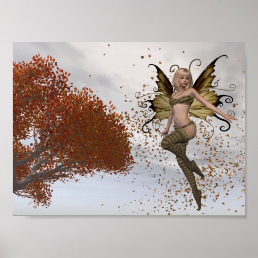 Fall-Fee-Design 1 - Drucken Poster (Vorne)