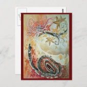 Fall-Fee Postkarte (Vorne/Hinten)