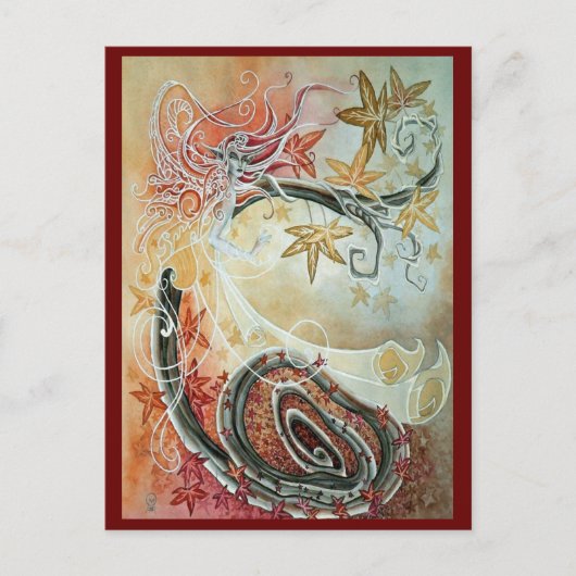 Fall-Fee Postkarte (Vorderseite)