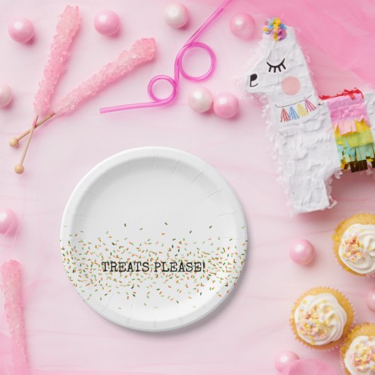 Fall Fest Halloween LECKEREIEN BITTE Candy Sprinkl Pappteller (Party)