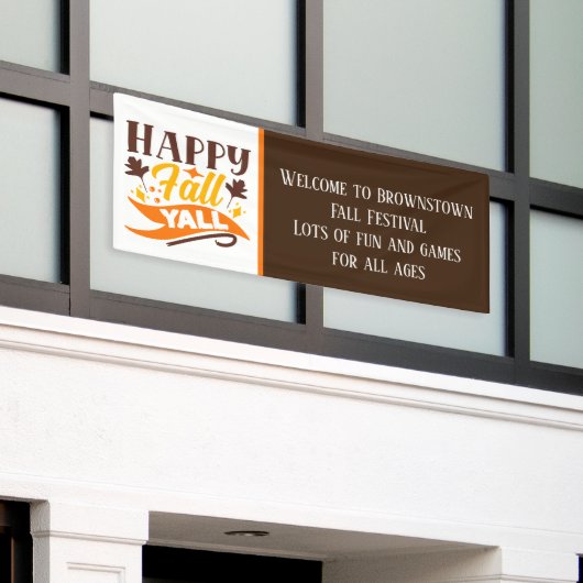 Fall Festival Begrüßungsbanner hinzufügen Banner (Äußeres Gebäude)
