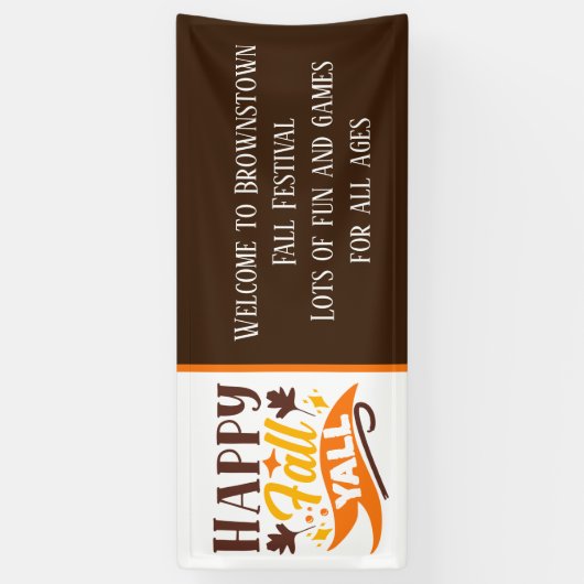 Fall Festival Begrüßungsbanner hinzufügen Banner (Vertikal)