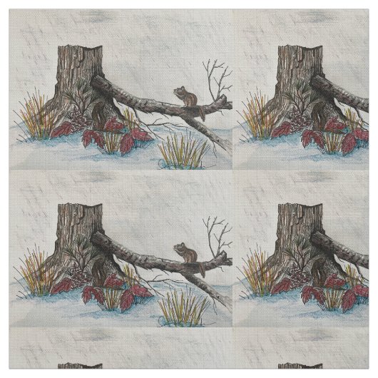 Fall Festival Chipmunk Stoff (Muster)