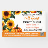 FALL FESTIVAL CRAFT SHOW PTO PTA Kirche Banner (Horizontal)