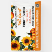 FALL FESTIVAL CRAFT SHOW PTO PTA Kirche Banner (Vertikal)