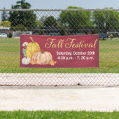 Fall Festival Floral Pumpkin Banner (Insitu)