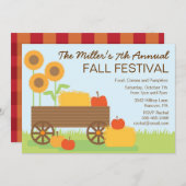 Fall-Festival-Party Einladung (Vorne/Hinten)