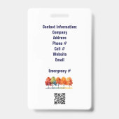 Fall Festival Security Media Pass QR-Code Ausweis (Rückseite)