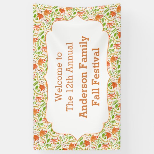 Fall-Festival-Zeichen, neutrales Banner (Vertikal)