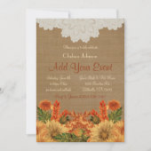 Fall-festliche Party Einladungs-Schablone Einladung (Vorderseite)