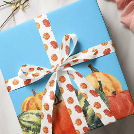 Fall Fete Herbst Party Orange Pumpkins Satinband