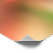 Fall Filigree Print Poster (Ecke)