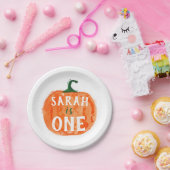 Fall First Birthday Pumpkin Pappteller (Party)