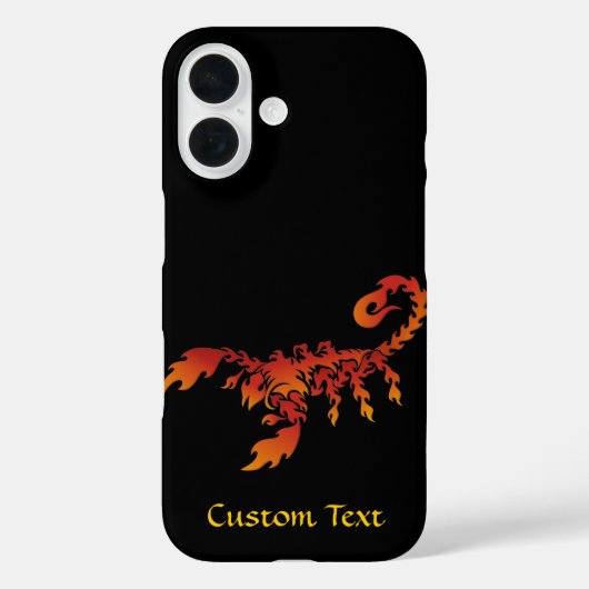 Fall Flames Scorpion Case-Mate iPhone Hülle (Rückseite)