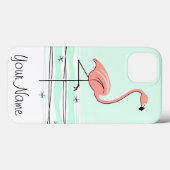 Fall Flamingo Aqua "Name" iPad Mini Case-Mate iPhone Hülle (Rückseite (Horizontal))