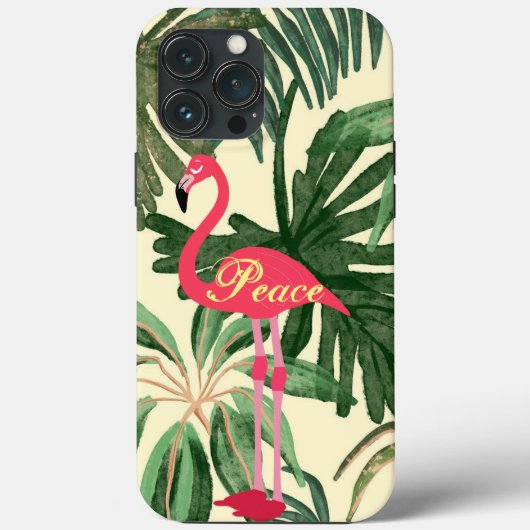 Fall Flamingo Case-Mate iPhone Hülle (Rückseite)