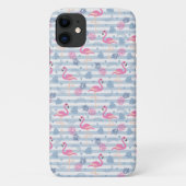 Fall Flamingo iPhone/iPad - Rosa & Blau Case-Mate iPhone Hülle (Rückseite)
