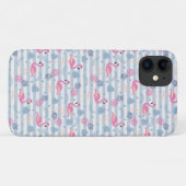Fall Flamingo iPhone/iPad - Rosa & Blau Case-Mate iPhone Hülle (Rückseite (Horizontal))