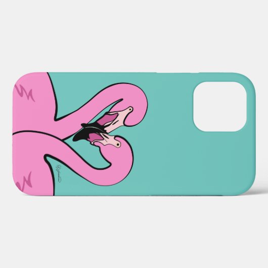 Fall Flamingos iPhone 12 Case-Mate iPhone Hülle (Rückseite (Horizontal))