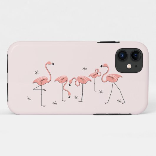 Fall Flamingos Pink Group iPhone 11 Case-Mate iPhone Hülle (Rückseite (Horizontal))