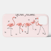 Fall Flamingos Pink Group "Name" iPad Case-Mate iPhone Hülle (Rückseite (Horizontal))