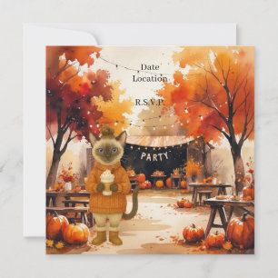 Fall Flannel & Fizz Friendsgiving Party Save The Date