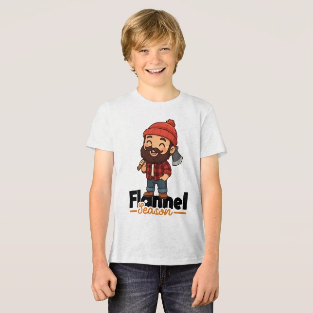 Fall Flannel Saison Tri-Blend Shirt (Vorderseite voll)