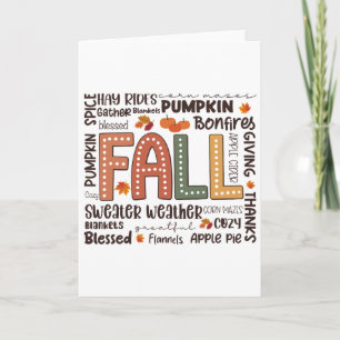 Fall Flannels Pumpkin Saison Herbst Gefechte Herbs Karte
