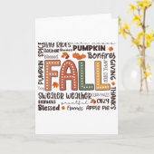 Fall Flannels Pumpkin Saison Herbst Gefechte Herbs Karte (Gelbe Blume)