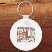 Fall Flannels Pumpkin Saison Herbst Gefechte Herbs Schlüsselanhänger (Vorderseite)