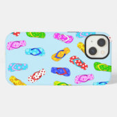 Fall "Flop Pattern Blue Case-Mate iPhone gedreht" Hülle (Rückseite (Horizontal))