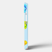 Fall "Flop Pattern Blue Case-Mate iPhone gedreht" Hülle (Rückseite / Links)