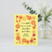 Fall Floral Anne von Green Gables Oktober Retro Postkarte (Stehend Vorderseite)