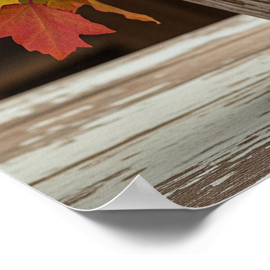 Fall Floral Arrangement Graphic Poster (Ecke)