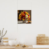 Fall Floral Arrangement Graphic Poster (Küche)