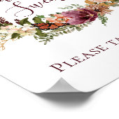 Fall Floral Babies sind Sweet Baby Shooter Poster (Ecke)