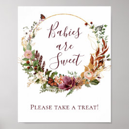 Fall Floral Babies sind Sweet Baby Shooter Poster
