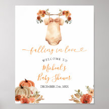 Fall Floral Baby Clothes Babydusche Begrüßung