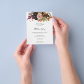 Fall Floral Baby Dusche | Flyer Haushalt (Gruppe)