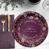 Fall Floral Baby Dusche Pappteller