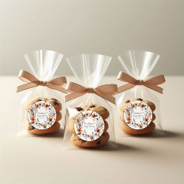 Fall Floral Baby Dusche Runder Aufkleber