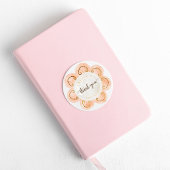 Fall Floral Baby Dusche Vielen Dank Runder Aufkleber