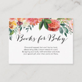 Fall Floral Baby Shooting Card Begleitkarte