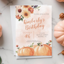 Fall Floral Birthday Party
