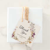 Fall Floral Boho Brautparty Geschenkanhänger (Beispiel)