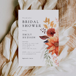 Fall Floral Boho Bridal Dusche Einladung