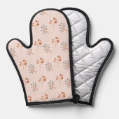 Fall Floral Boho Elegant Ofenhandschuh (Vorderseite/Rückseite)